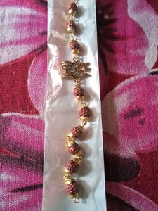 Rudraksha Bracelet with Trishul Charm set of 3 pc