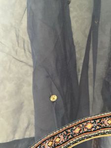 organza dupatta with sequence work four side print