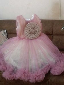 Baby Girl Pink Tulle Party Dress