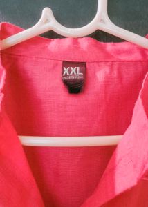 Coral Kurta with Button