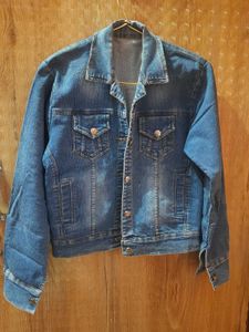Blue casual denim jacket