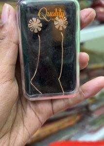 Elegant Flower Drop Earrings