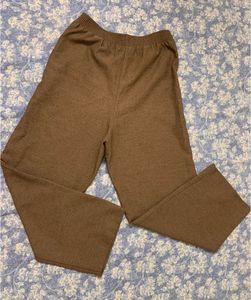 Brown Wide Leg Full Pants