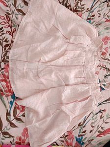 cute 2 in 1 korean top and skirt