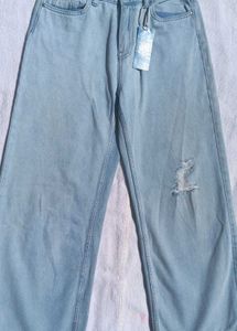 Wide Leg Light Blue Jean