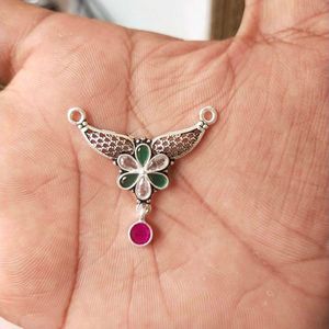 Pure Silver Antique Mangalsutra Pendant