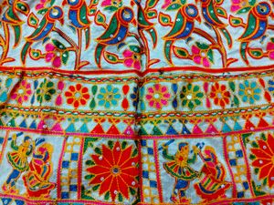 Vibrant Embroidered Lehenga Skirt