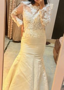 White Lace mermaid gown🌼🫶🏻🙌🏻
