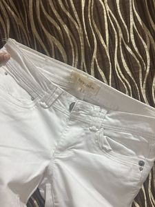 Classic White Denim Jeans