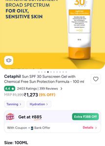 Cetaphil Sun SPF 30 Light Gel