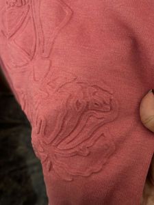 Floral Embossed Sweatshirt