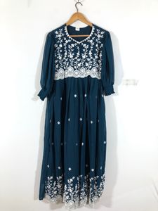 Turquoise Blue Emboridered Kurta (Women’s)
