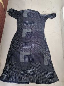 Blue Patchwork Kurta
