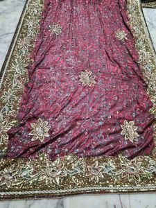 fully sequence work saree and very heavy weight