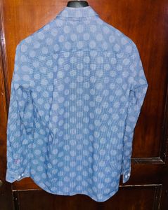 fantom Blue Polka Dot Button-Down Shirt