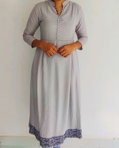 Light Sky Blue Color Top Kurta...greyish