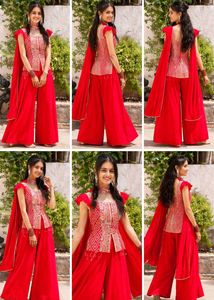 Stunning Red Kurta Set