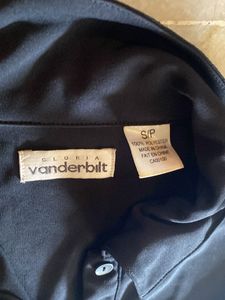 Vintage Black Shirt Blouse
