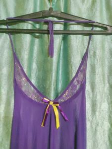 Purple Halter Neck Nightdress