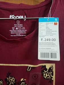 Honey By Pantaloons Maroon T-shirt 🌼🌼