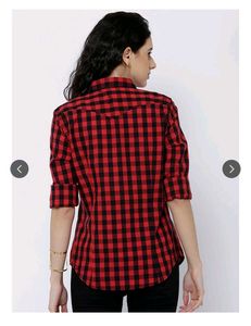 Chic Plaid Shirt 🍒🎀