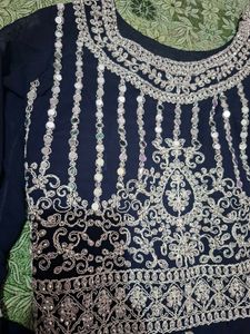 Embroidered Kurta with Mirror Work