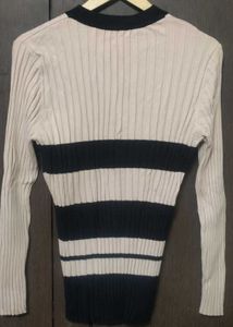 Striped Knitted Top/Cardigan