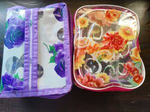 Floral Cosmetic Bag Set