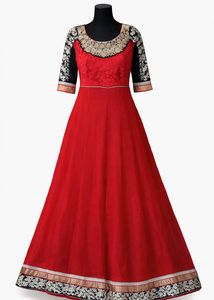 Elegant Red Ethnic Gown