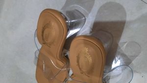 Shoetopia Nude Transparent Heels New
