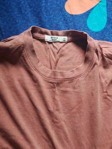 Solid Brown Basic T-Shirt boxy fit