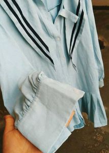 Korean Sailor Collar Dress 🩵💤