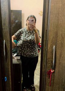 Green Plaid Button-Up Tunic Shirt