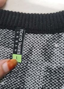 A knitted vest