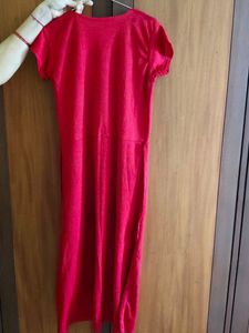 Women’s Red Fit &amp; Flare Dress