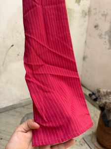 combo Chic Pinstripe Bell Sleeve fitted shirts