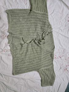 Cropped Knit Cardigan