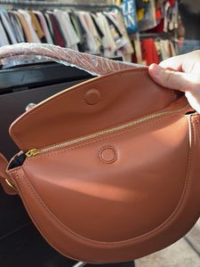 Stylish Brown Saddle Bag