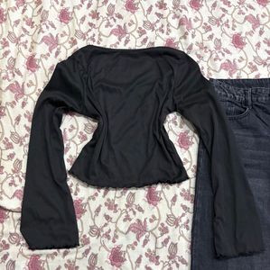 Black Long Sleeve Top - Versatile Style