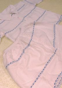 White Cotton Night Suit