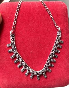 Combo offer: Oxidised neckpiece with long earring