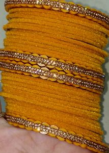 Beautiful Yellow Bangles Set