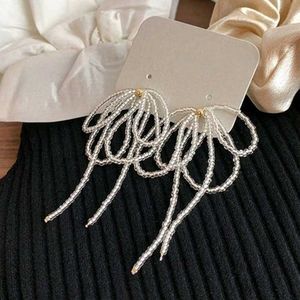 Elegant Beaded Drop Earrings✨