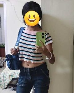 Y2K Striped Cropped Ribbed Top