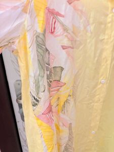 AND 's Stylish Yellow Floral Print Shirt