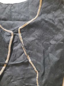 Elegant Black coat with Embellishments