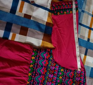 Embroidered hot Pink Kurta/top