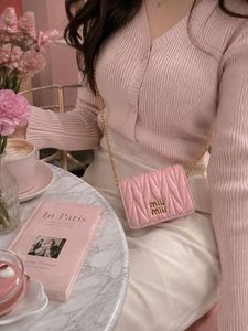 Pink Quilted Chain Bag