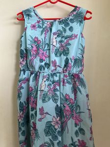 Tropical Print Dress