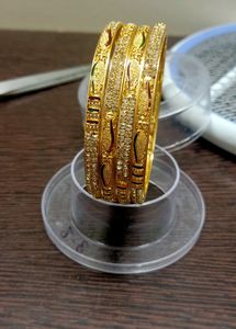 Price Drop Beautiful One Gram Gold Plated Bangles.